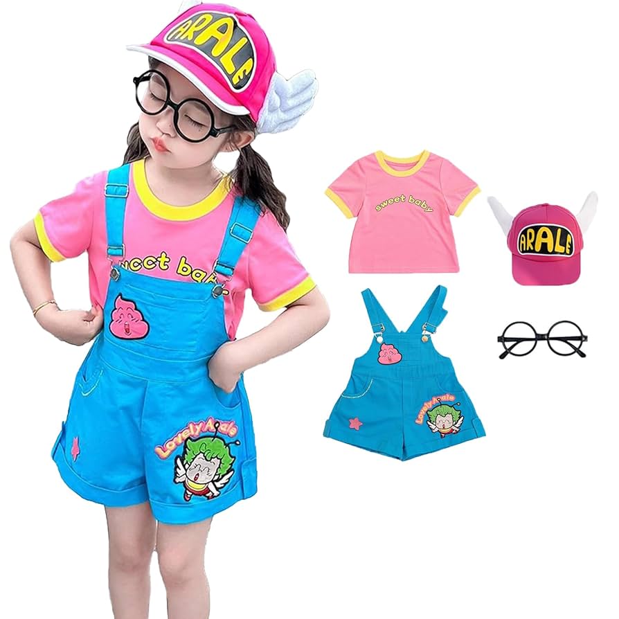 Amazon.co.jp: fenglin love アラレちゃん 女の子 コスプレ 仮装